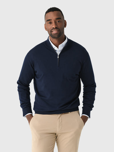 Peter Millar Crown Men's Autumn Crest Quarter-Zip - Saint Bernard
