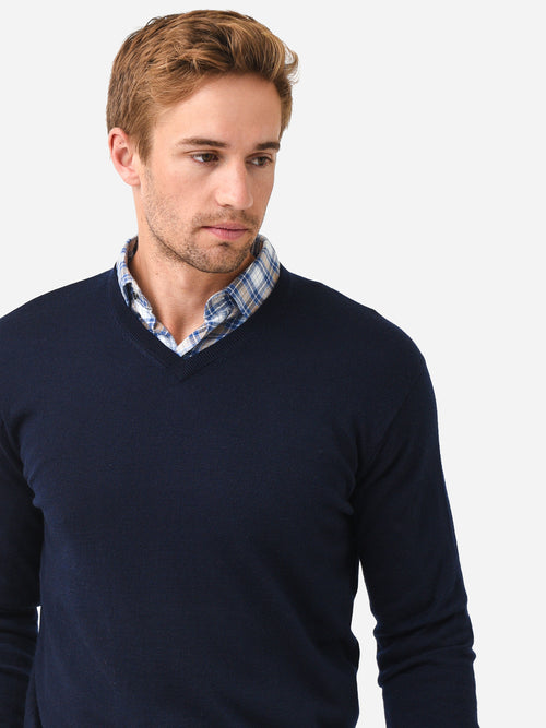 Peter Millar Crown Men's Autumn Crest V-Neck Sweater