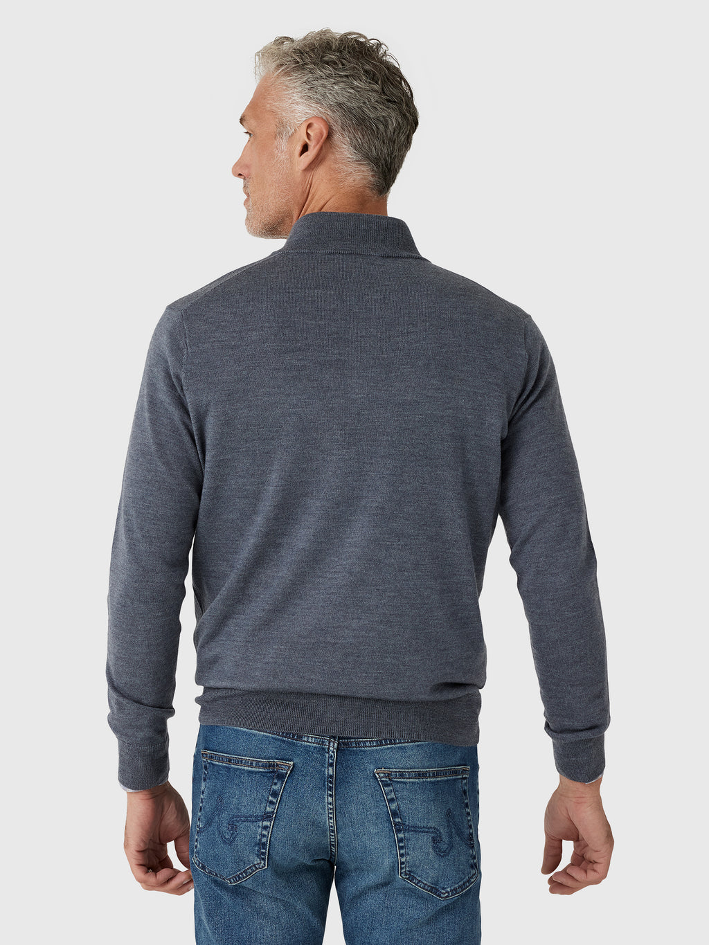 Peter Millar Crown Men's Autumn Crest Suede Trim Quarter-Zip - Saint Bernard