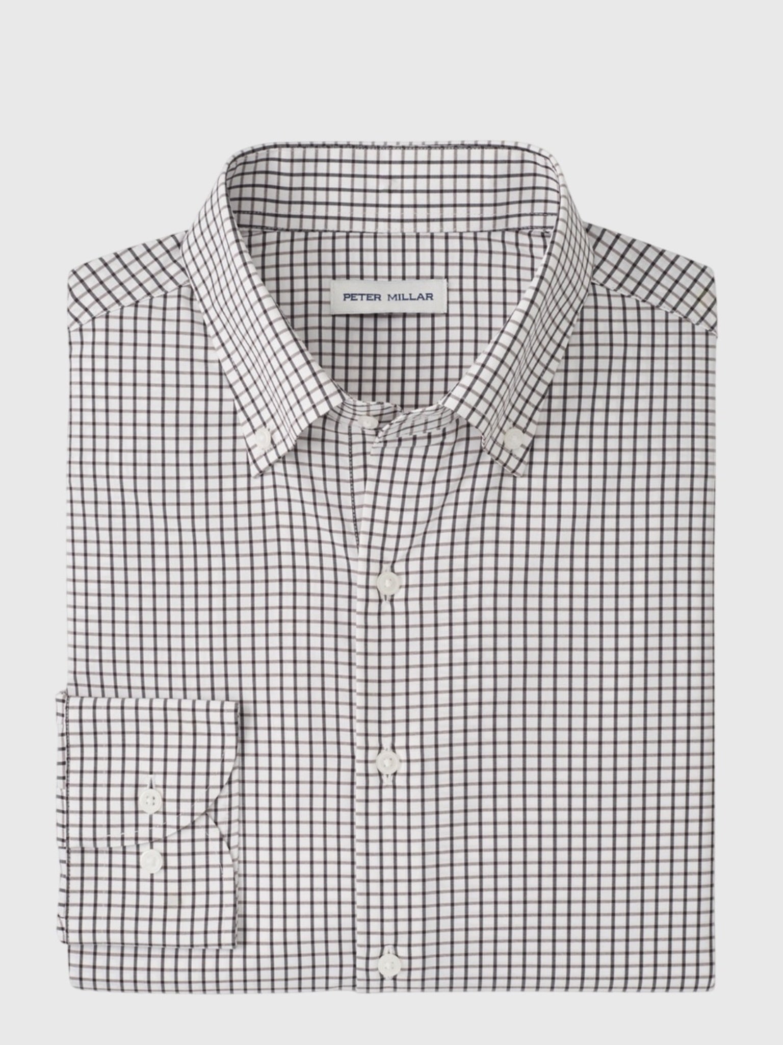 Peter Millar Crown Men's Hanford Performance Twill Sport Shirt - Saint Bernard
