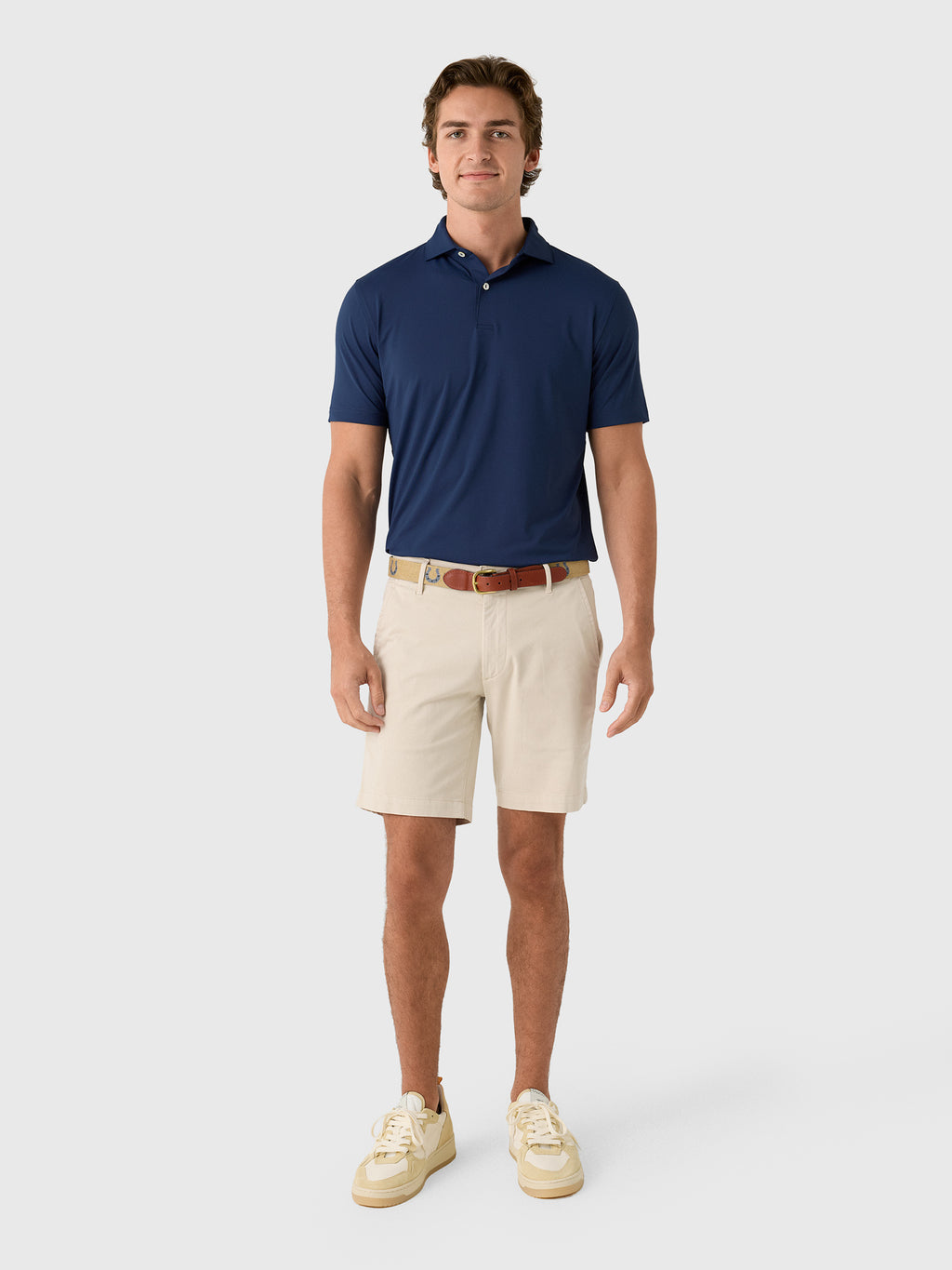 Peter Millar Crown Crafted Men's Solid Performance Jersey Polo - Saint Bernard