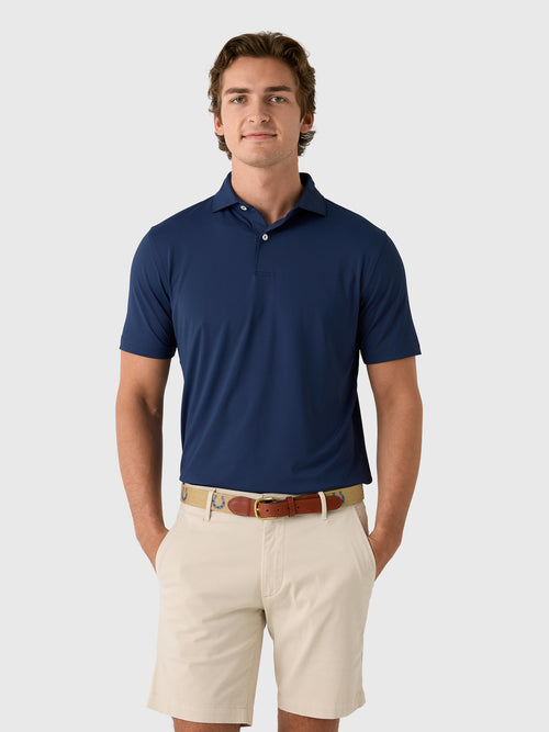 Peter Millar Crown Crafted Men's Solid Performance Jersey Polo