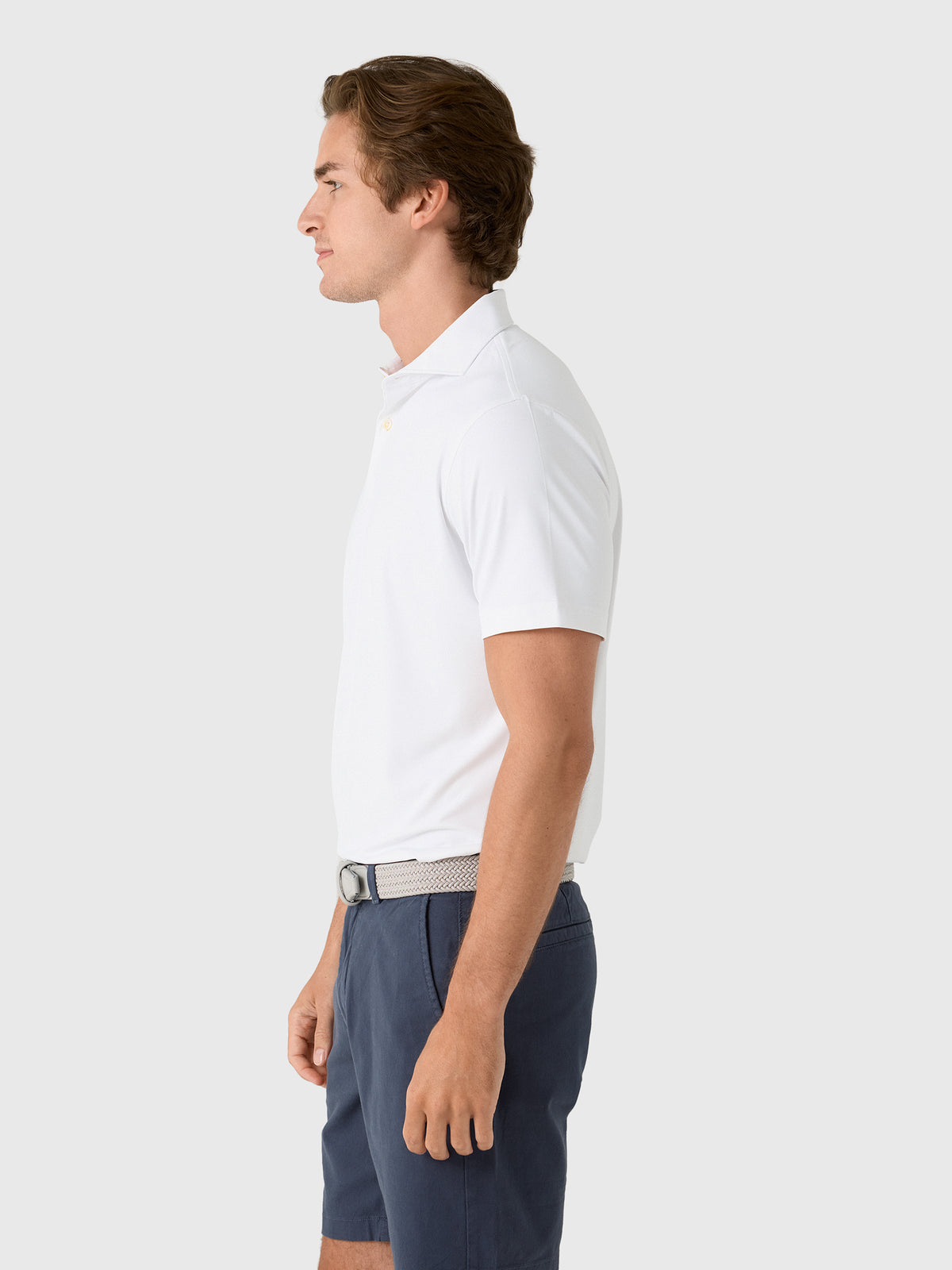 Peter Millar Crown Crafted Men's Solid Performance Jersey Polo - Saint Bernard