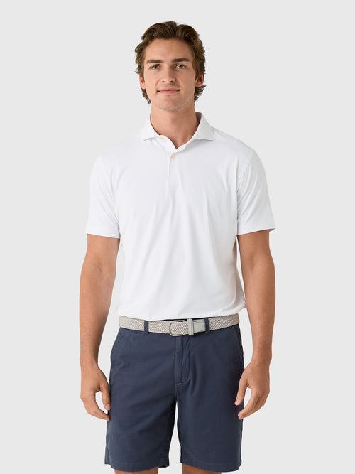 Peter Millar Crown Crafted Men's Solid Performance Jersey Polo - Saint Bernard