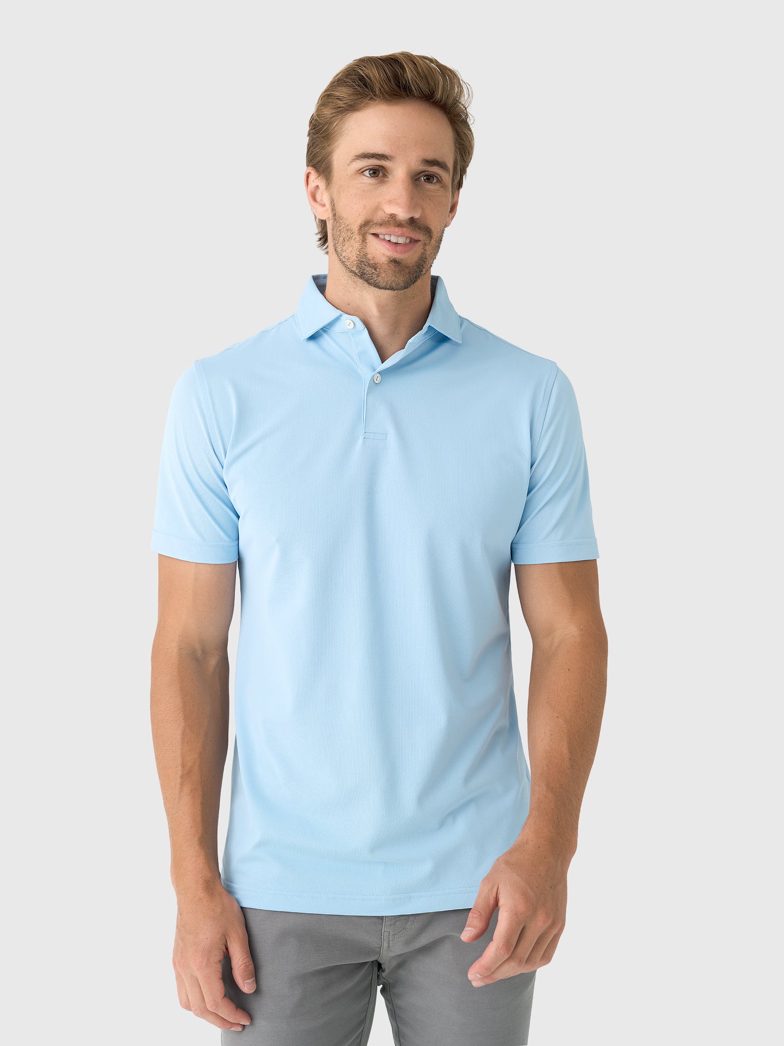 Peter Millar Crown Crafted Men's Soul Performance Mesh Polo - Saint Bernard
