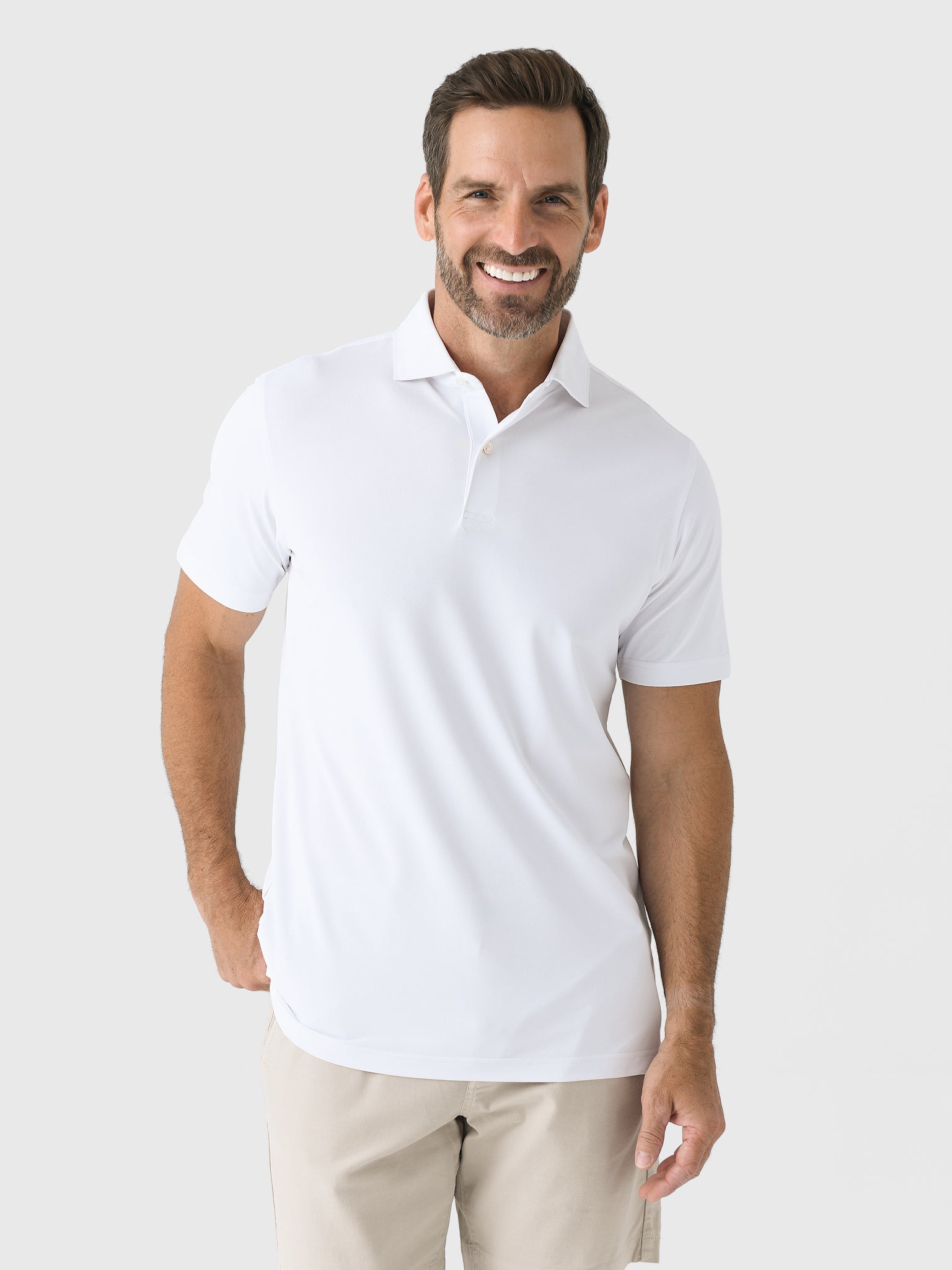 Peter Millar Crown Crafted Men's Soul Performance Mesh Polo - Saint Bernard