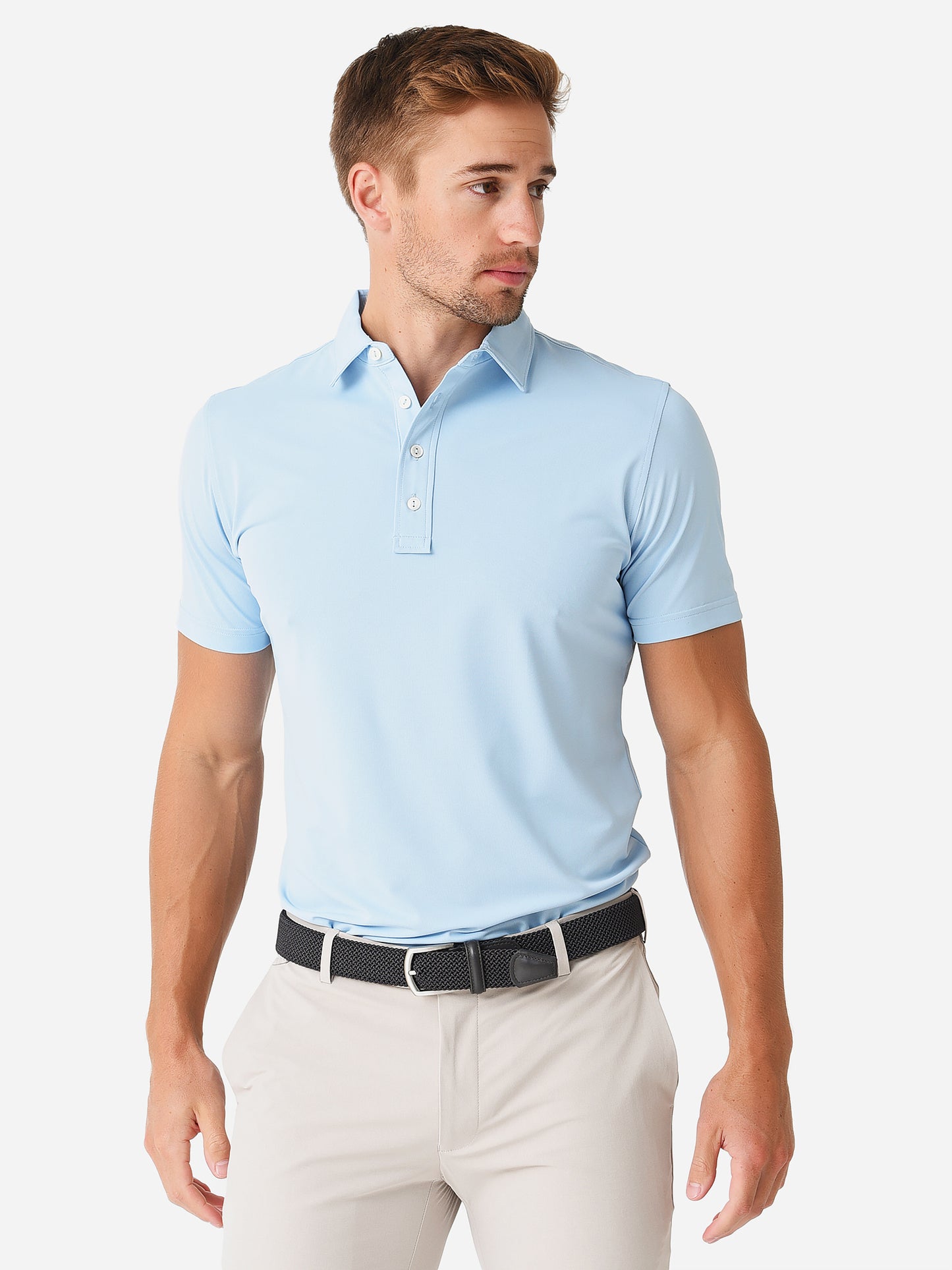 Peter Millar Crown Crafted Men's Soul Performance Mesh Polo - Saint Bernard