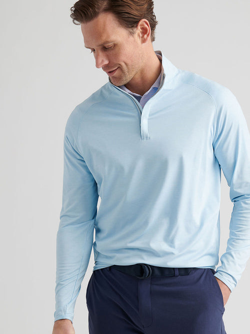 Peter Millar Crown Crafted Men's Stealth Performance Quarter-Zip