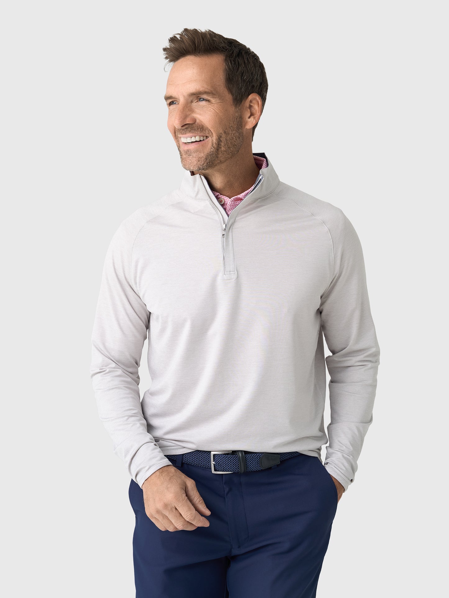 Peter Millar Crown Crafted Men's Stealth Performance Quarter-Zip