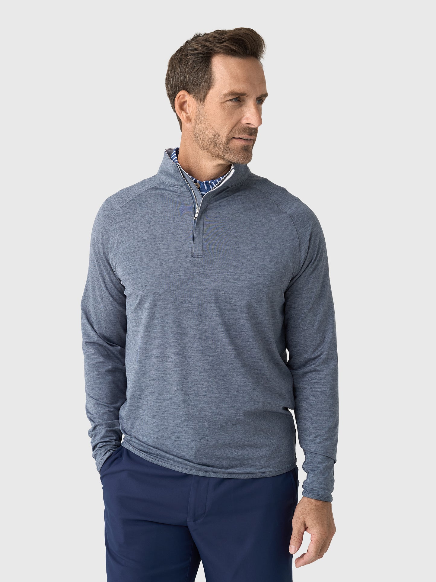Peter Millar Crown Crafted Men's Stealth Performance Quarter-Zip