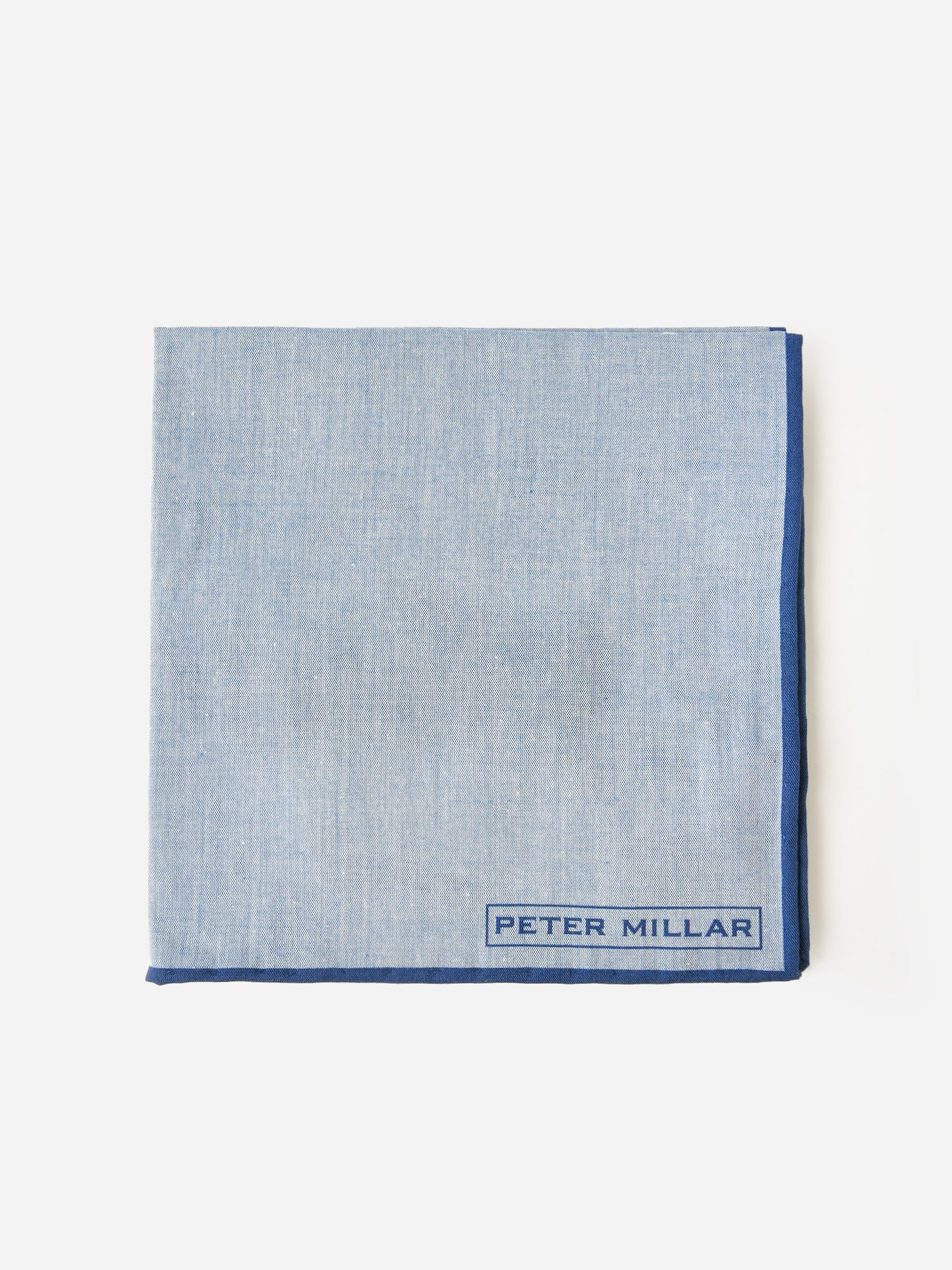 Peter Millar Crown Crafted Chambray Pocket Square