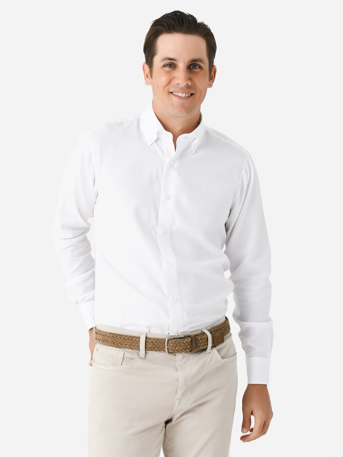 Peter Millar Crown Crafted Men's Journeyman Sport Shirt - Saint Bernard