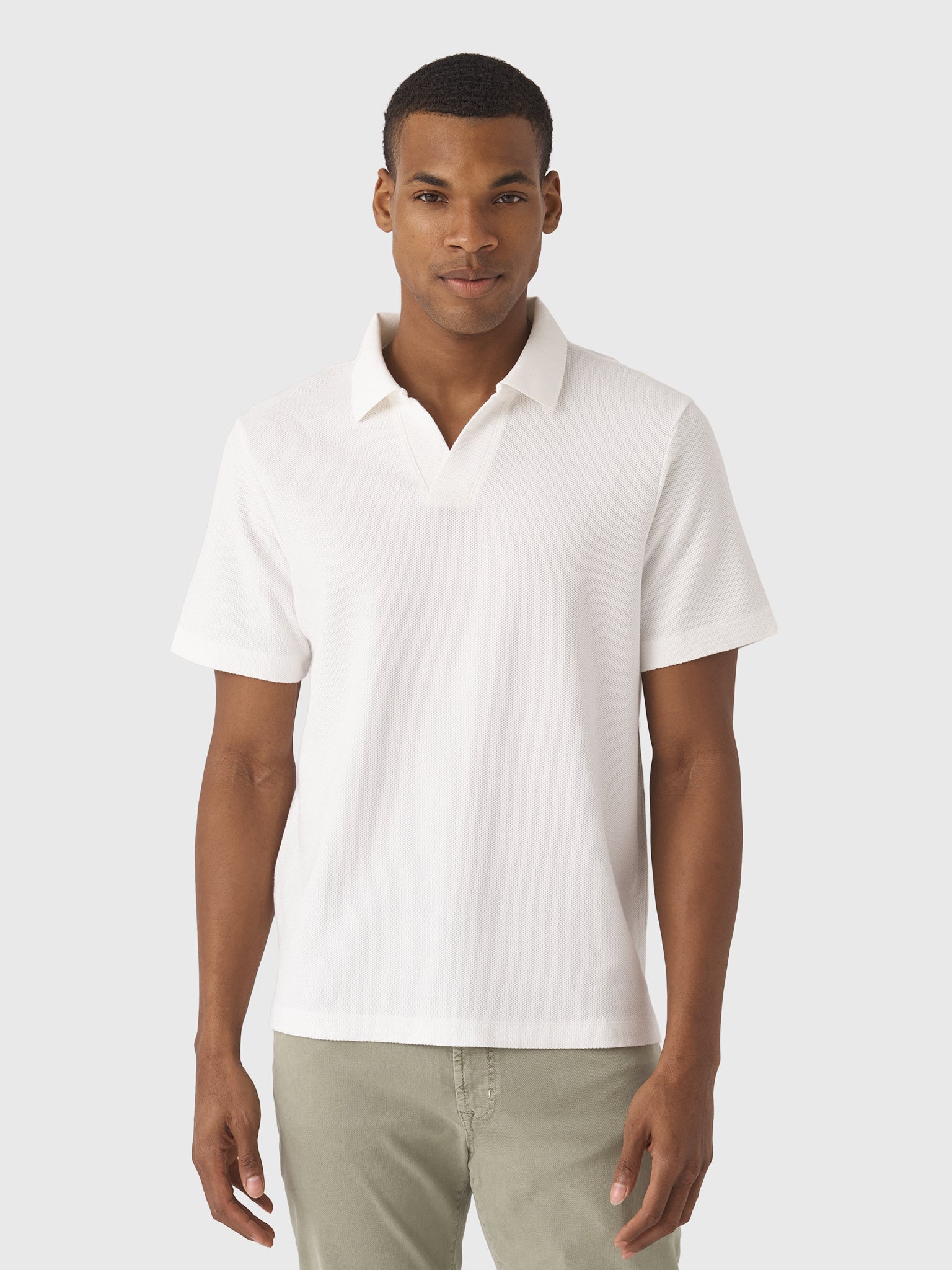 Frame Men's Jacquard Polo - Saint Bernard