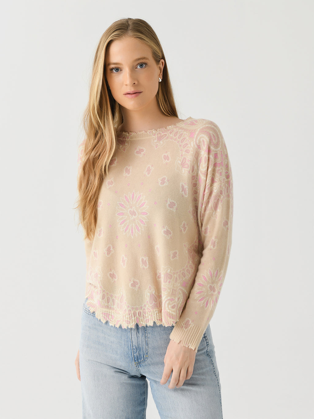 Kujten Women's Mela Bandana Bico Sweater - Saint Bernard