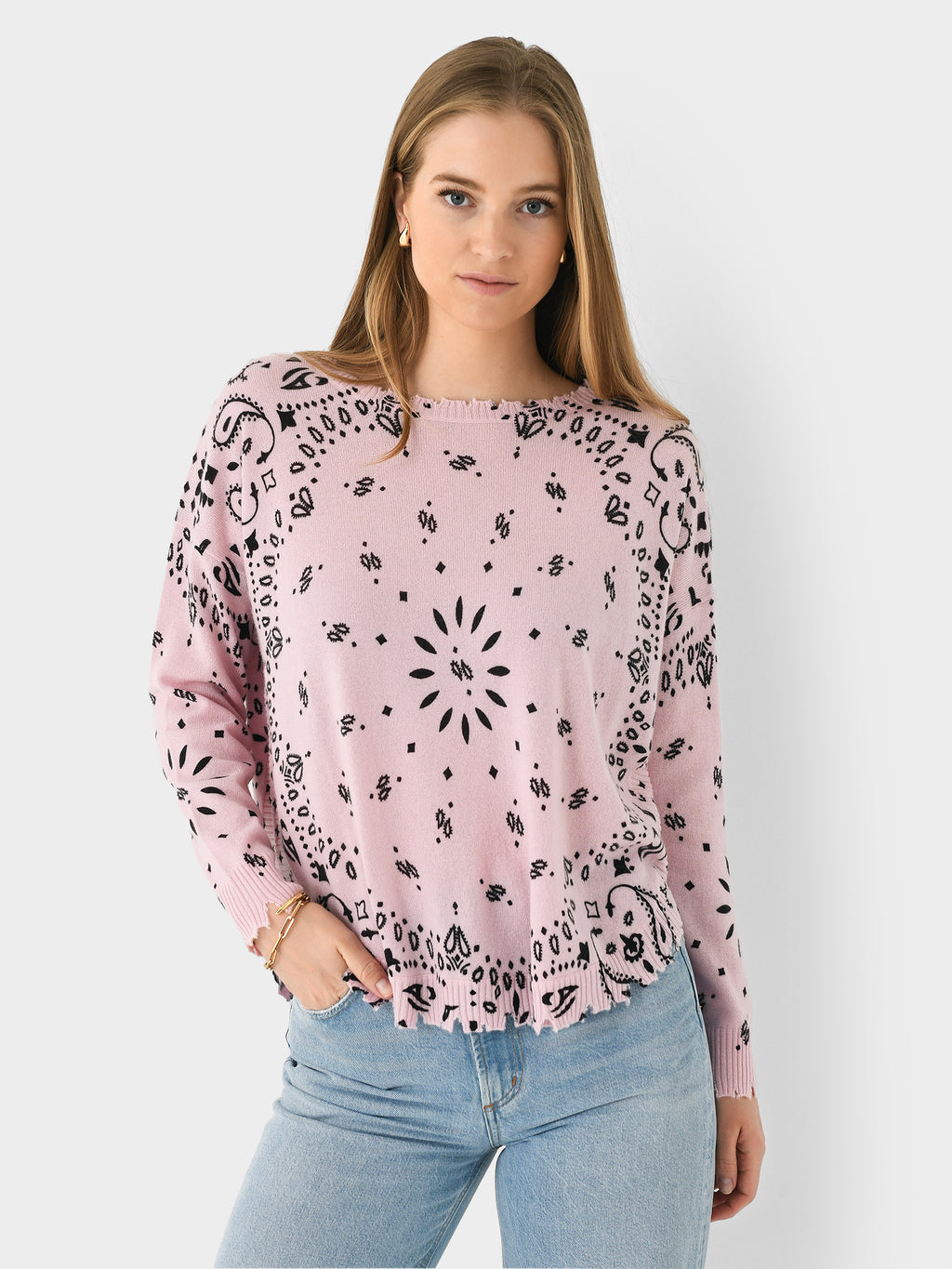 Kujten Women's Mela Bandana Sweater - Saint Bernard