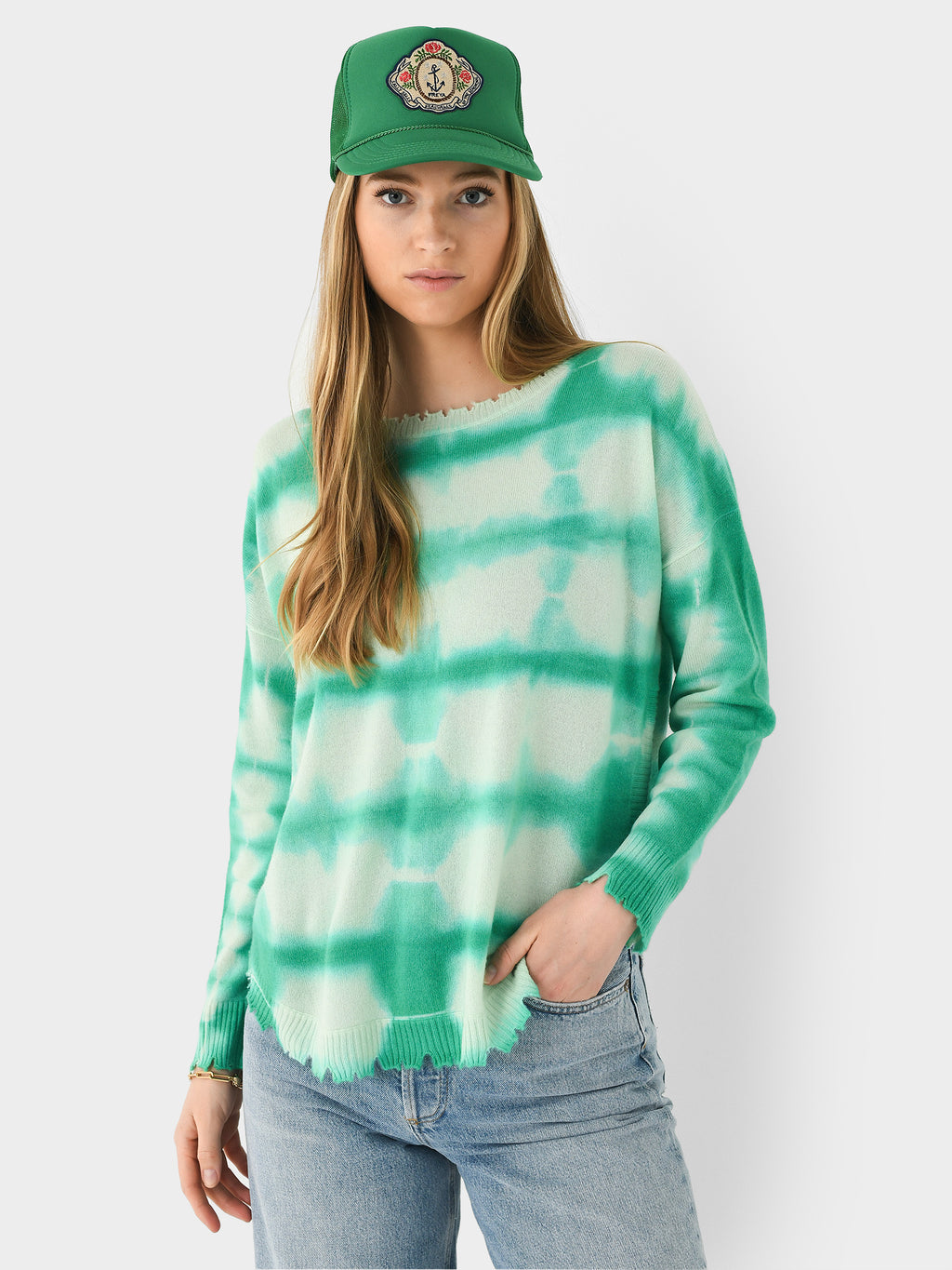 Kujten Women's Mela Stripe Dye Sweater - Saint Bernard