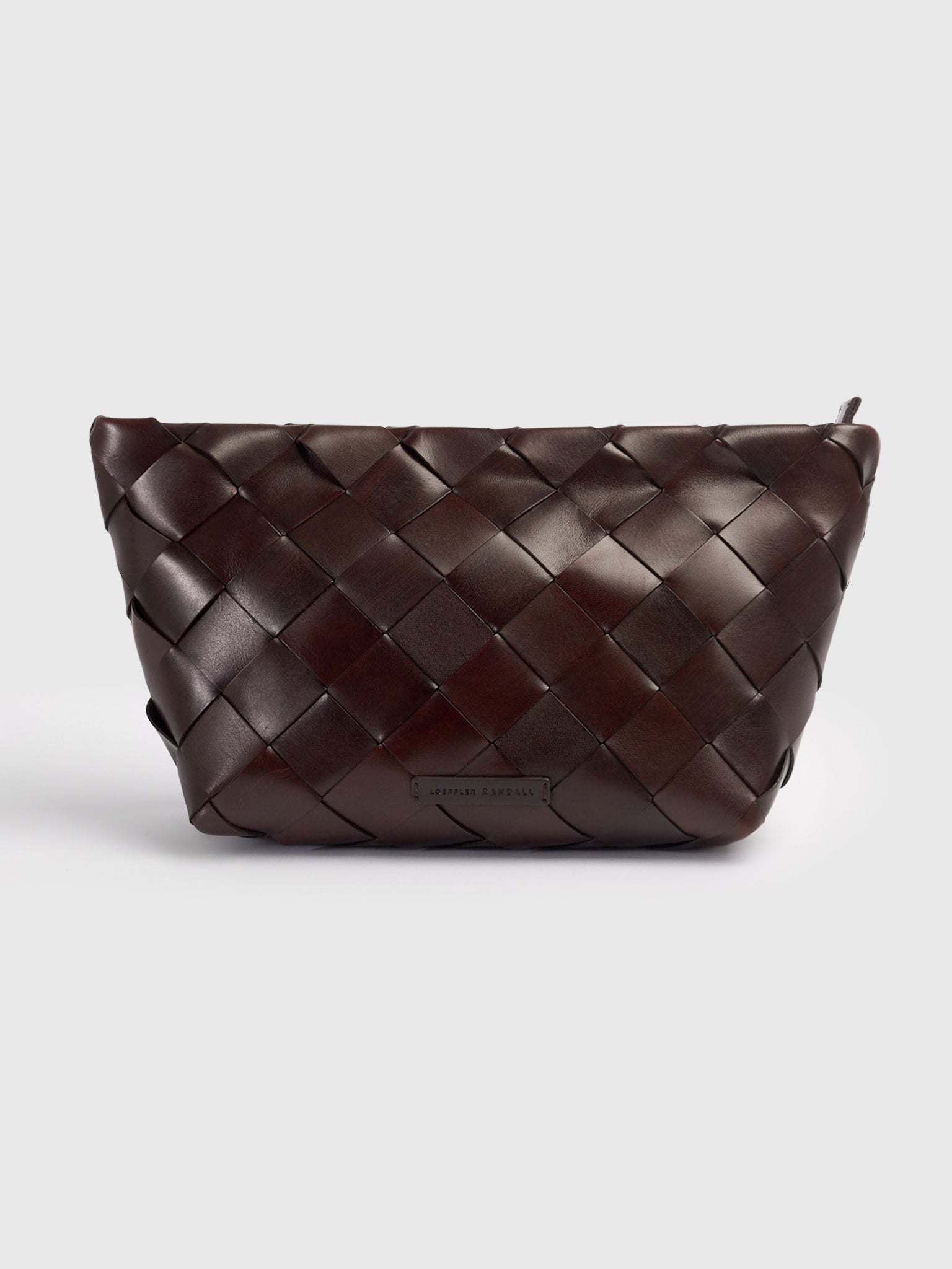 Loeffler Randall Melina Woven Leather Clutch