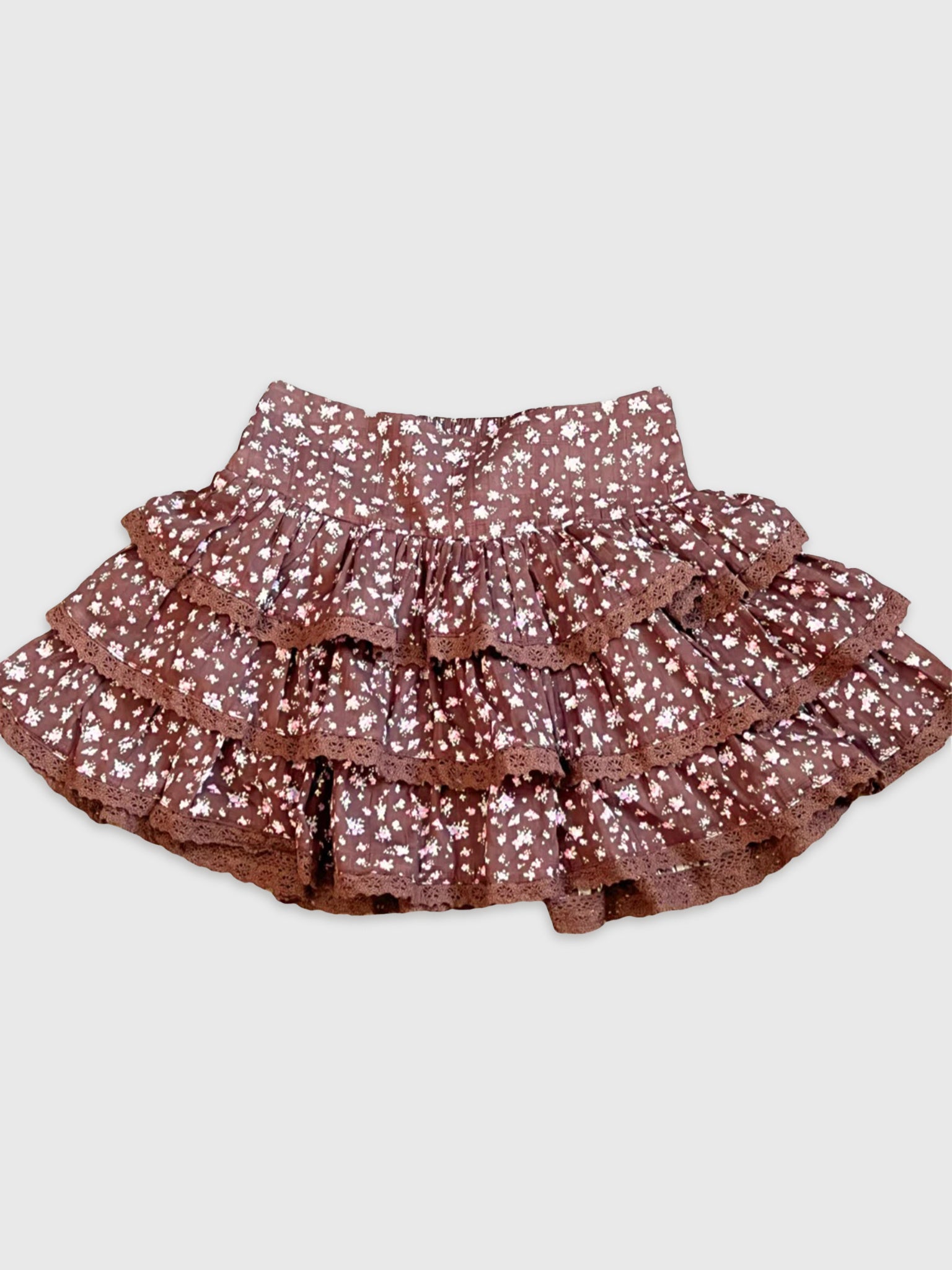 Katie J NYC Girls Blue Ditsy Floral Bianca Skirt main image 0
