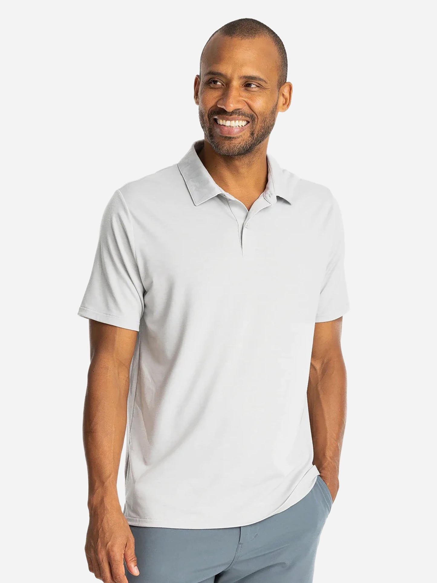 T-shirt De Pêche Free Fly Elevate Homme - Gris Heather, Taille L, UPF 25, Neuf