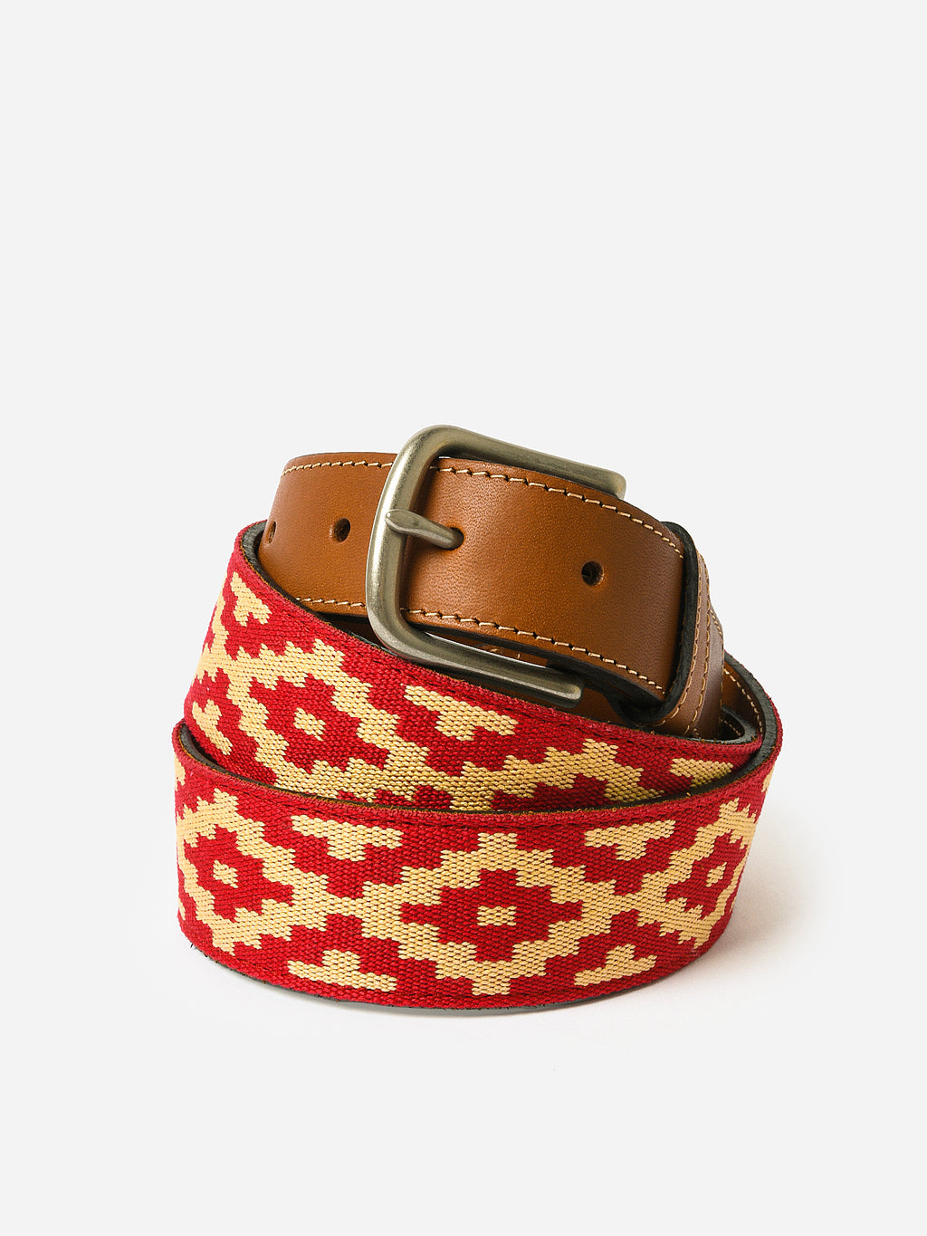 La Matera Men's Mendoza Woven Belt - Saint Bernard