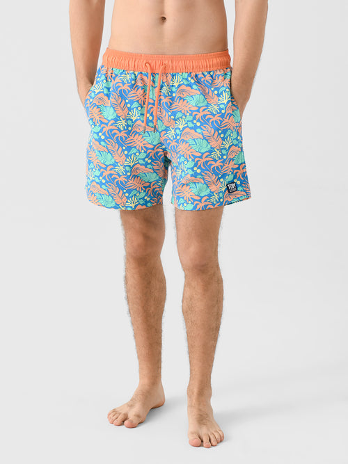 Tom & Teddy Men's Botanical Swim Trunk