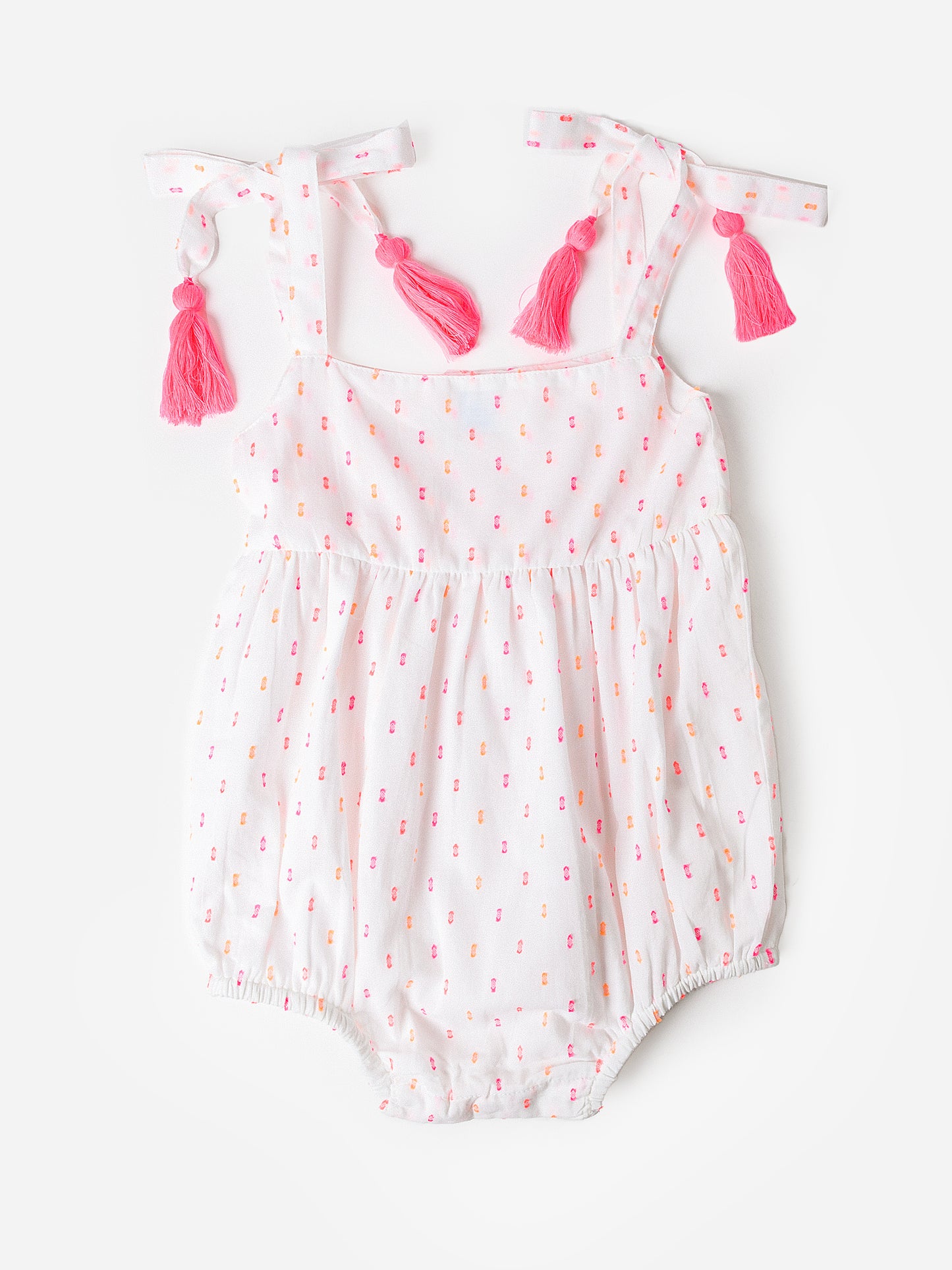 Mer St Barth Baby Girls' Zoe Romper - Saint Bernard