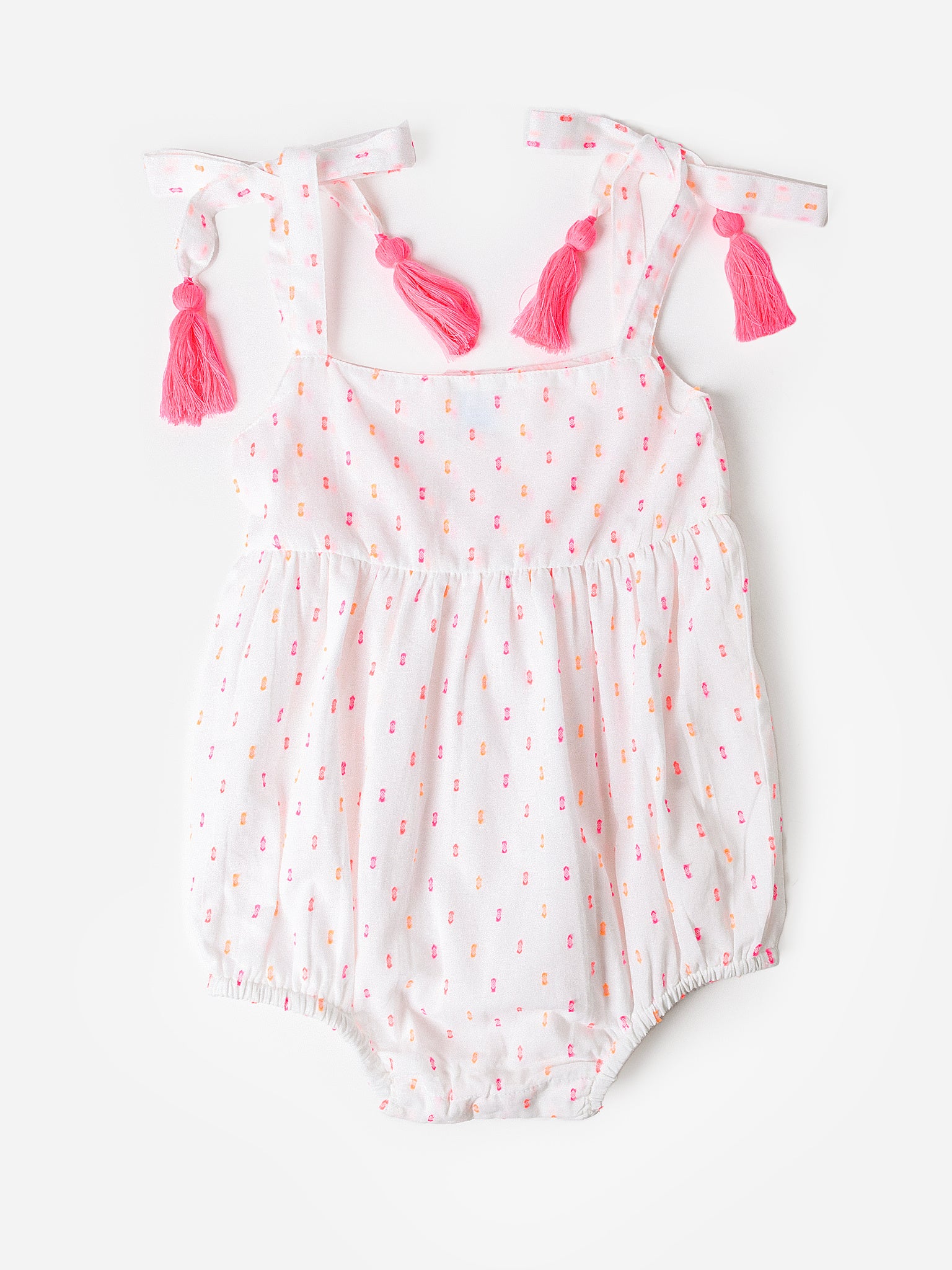 Mer St Barth Baby Girls' Zoe Romper - Saint Bernard