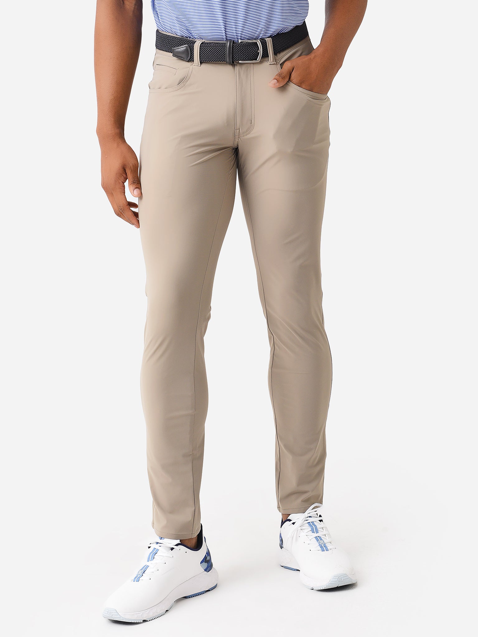 Peter Millar Crown Crafted Men's Bingham Performance Five-Pocket Pant - Saint Bernard
