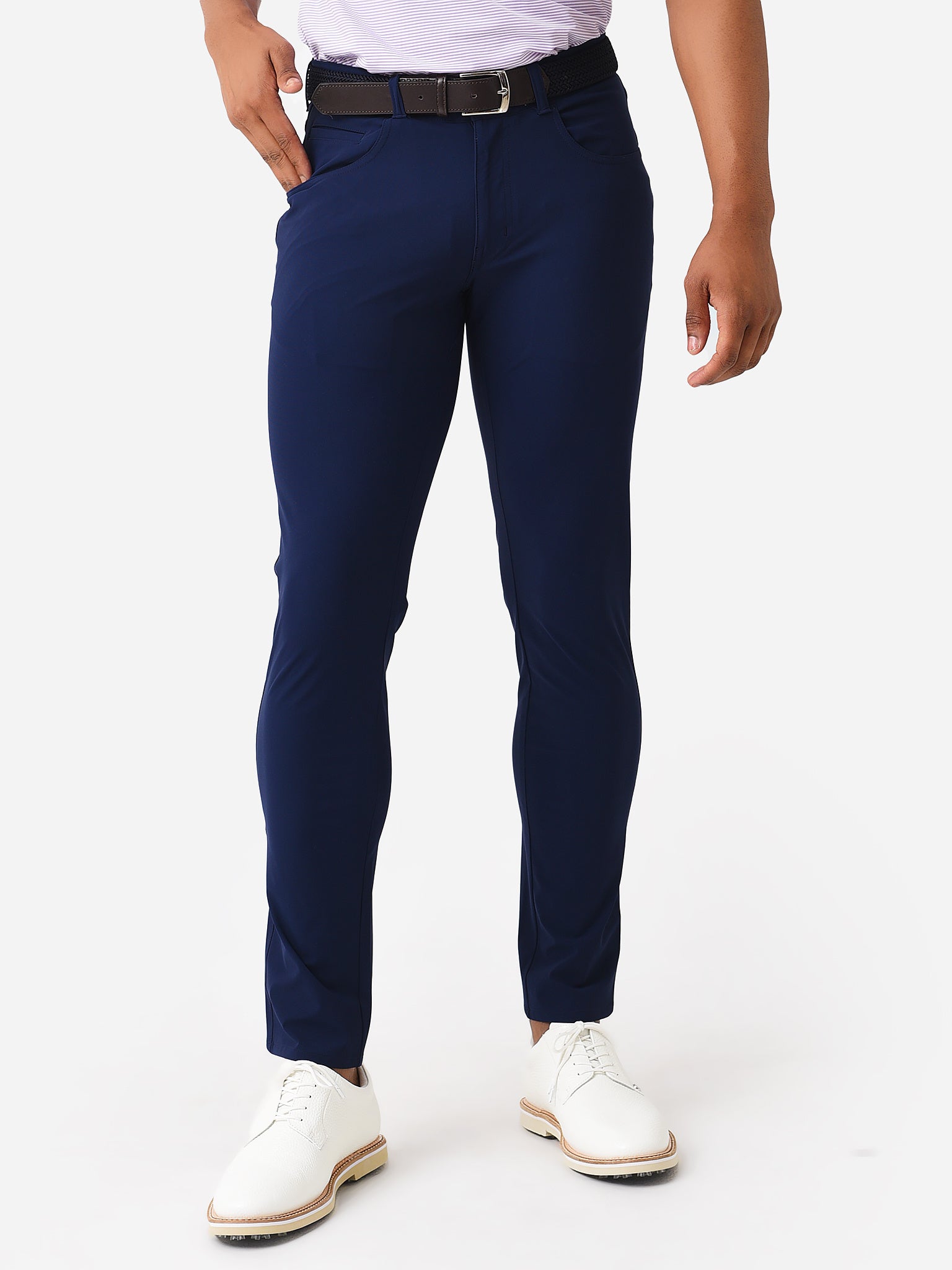 Peter Millar Crown Crafted Men's Bingham Performance Five-Pocket Pant - Saint Bernard