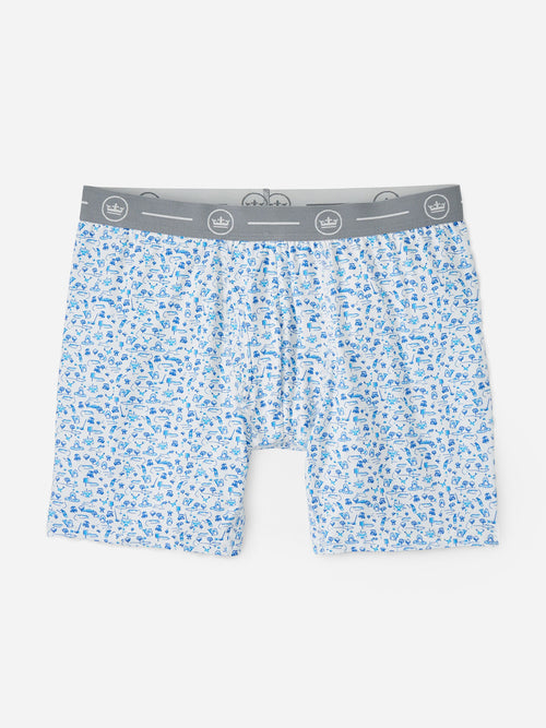 Peter Millar Crown Sport Men's Fairway Free For All Performance Boxer Brief