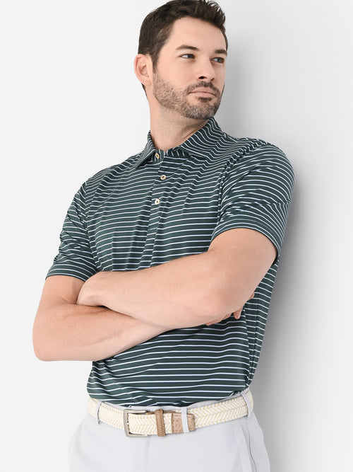 Peter Millar Crown Sport Men's Drum Performance Jersey Polo