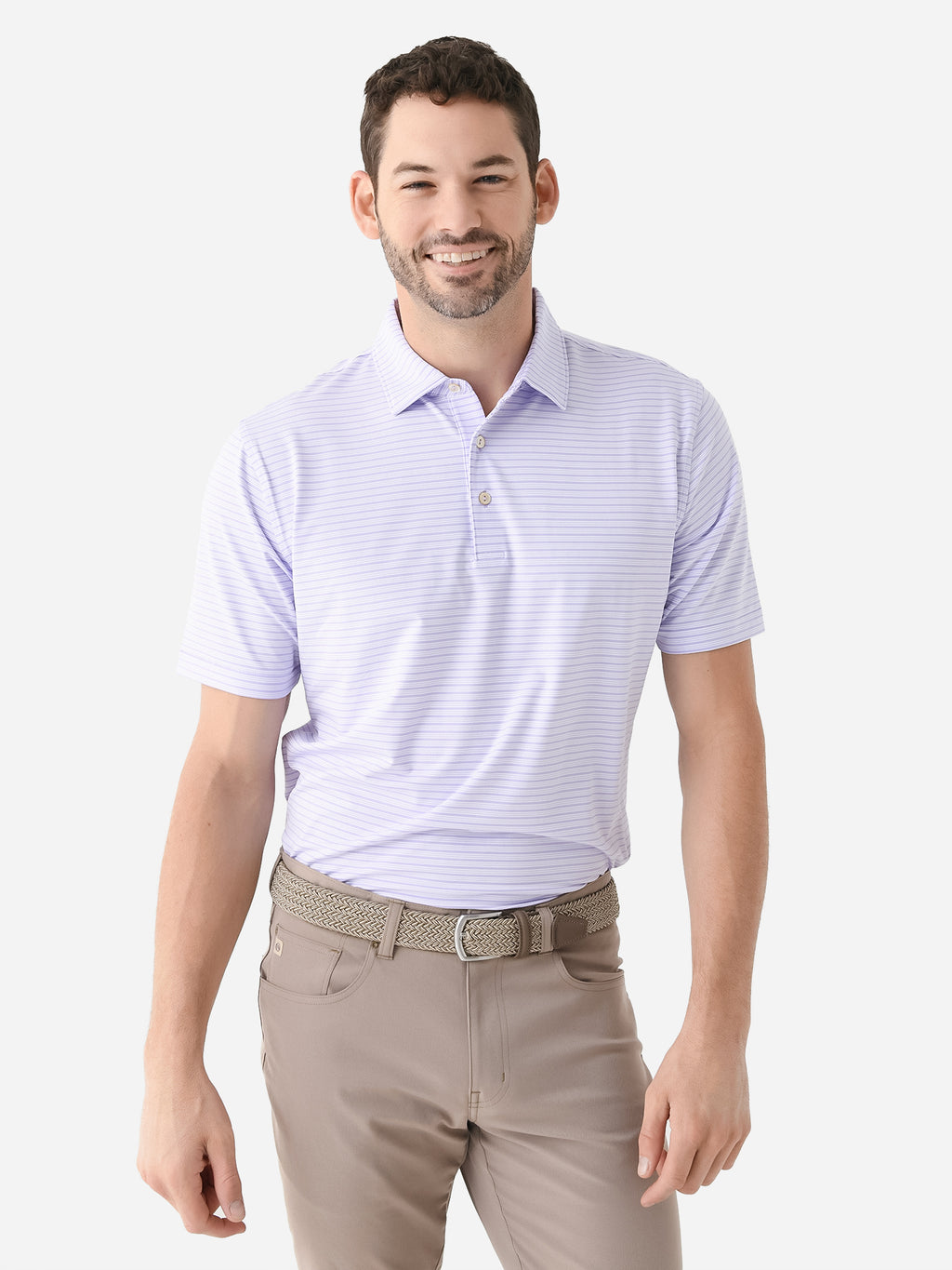 Peter Millar Crown Sport Men's Heritage Performance Jersey Polo - Saint Bernard