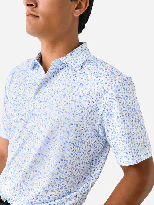 Peter Millar Crown Sport Men's Fairway Free For All Performance Jersey Polo