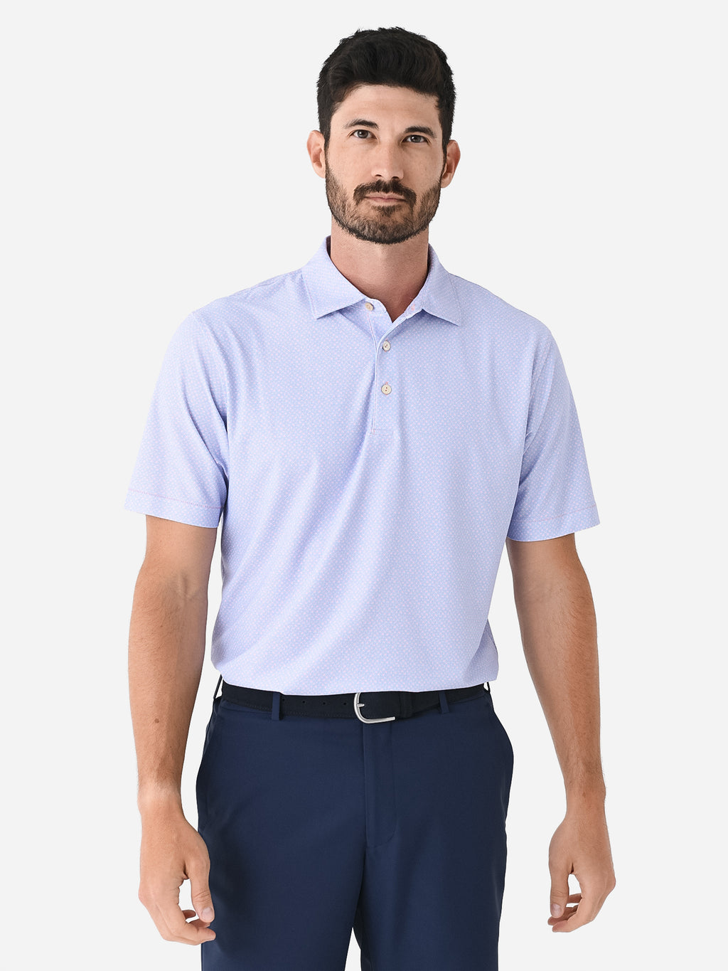 Peter Millar Crown Sport Men's Shirley Performance Mesh Polo - Saint Bernard