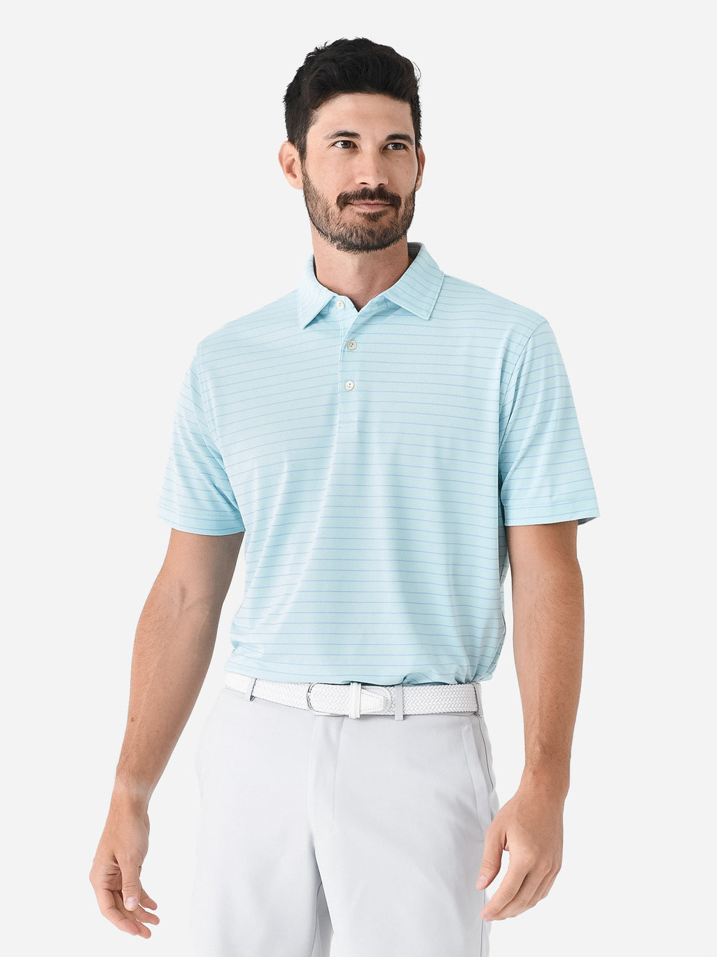 Peter Millar Crown Sport Men's Fitz Performance Mesh Polo - Saint Bernard
