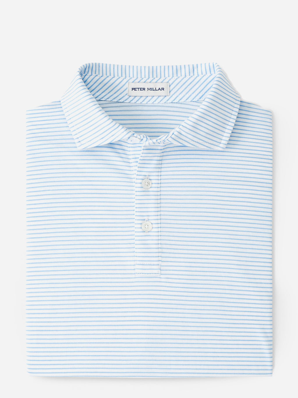 Peter Millar Crown Men's Pilot Mill Halifax Stripe Short Sleeve Polo - Saint Bernard