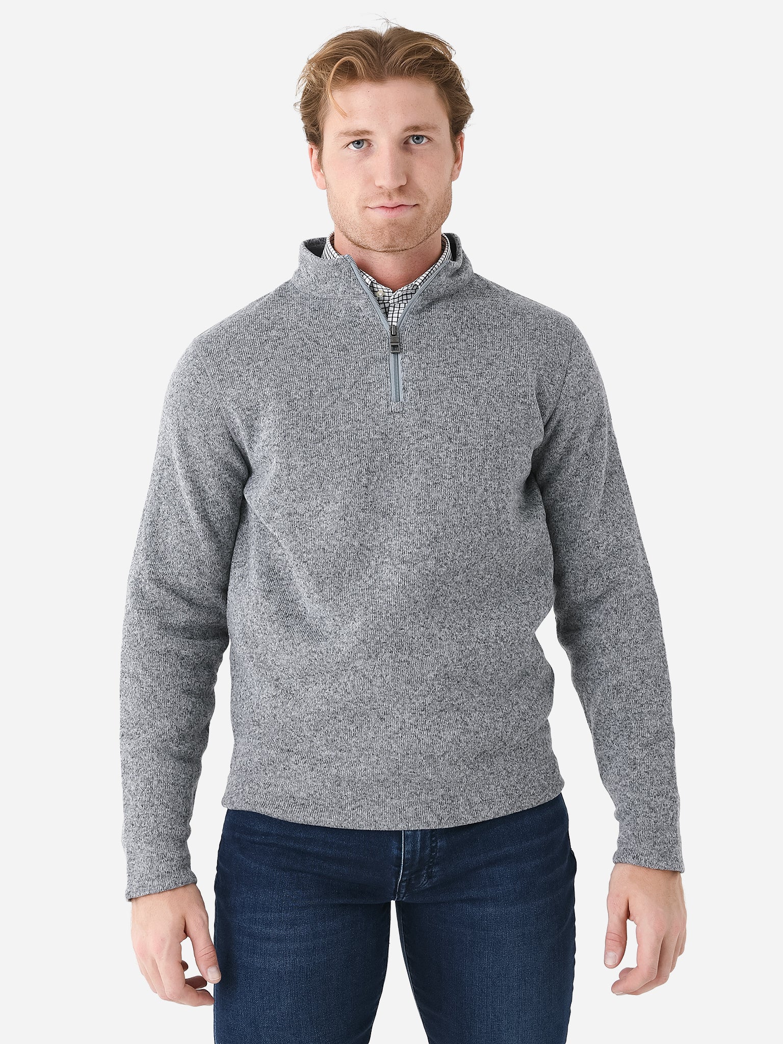 Peter Millar Crown Men's Crown Sweater Fleece Quarter-Zip - Saint Bernard