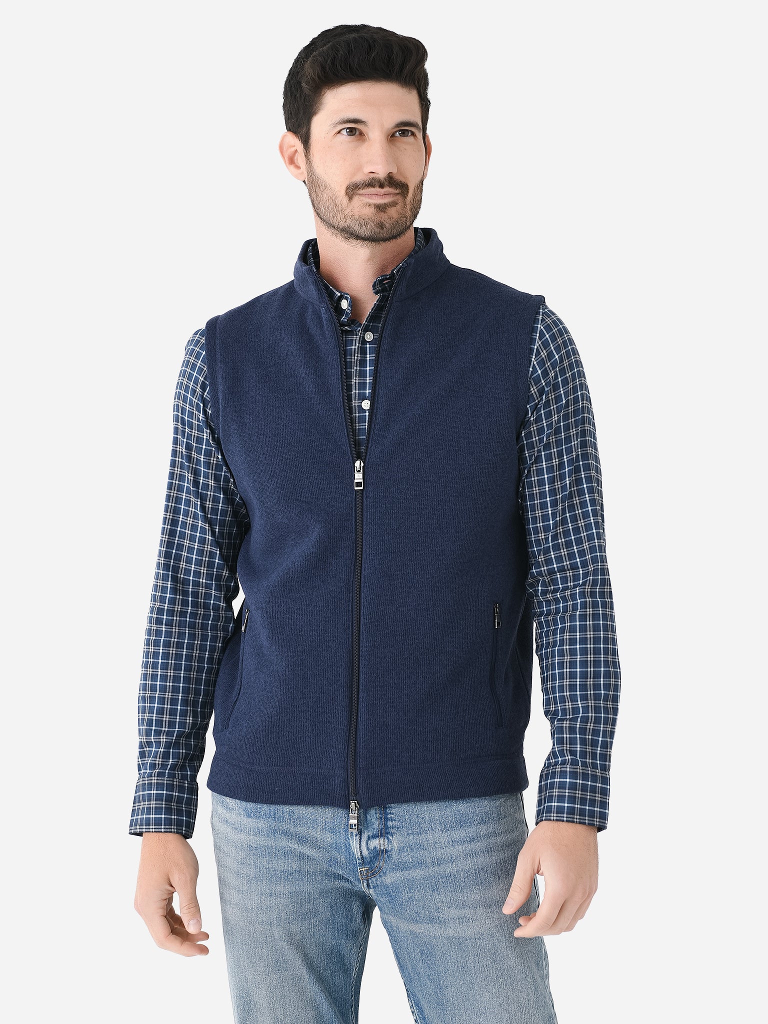 Peter Millar Crown Men's Crown Sweater Fleece Vest - Saint Bernard