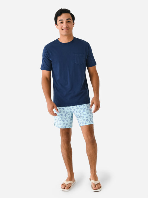 Peter Millar Crown Men's Seeing Stars Magic Print Swim Trunk
