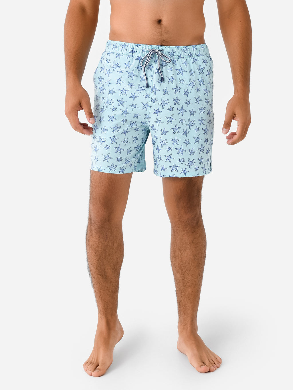 Peter Millar Crown Men's Seeing Stars Magic Print Swim Trunk - Saint Bernard