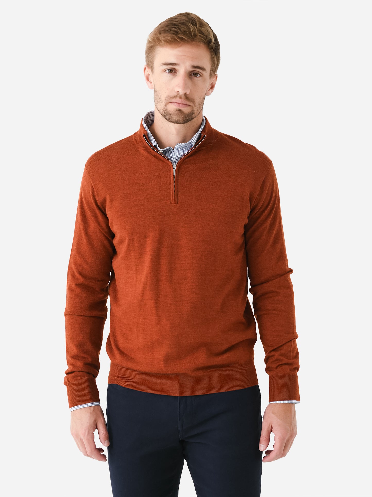 Peter Millar Crown Men's Autumn Crest Quarter-Zip - Saint Bernard