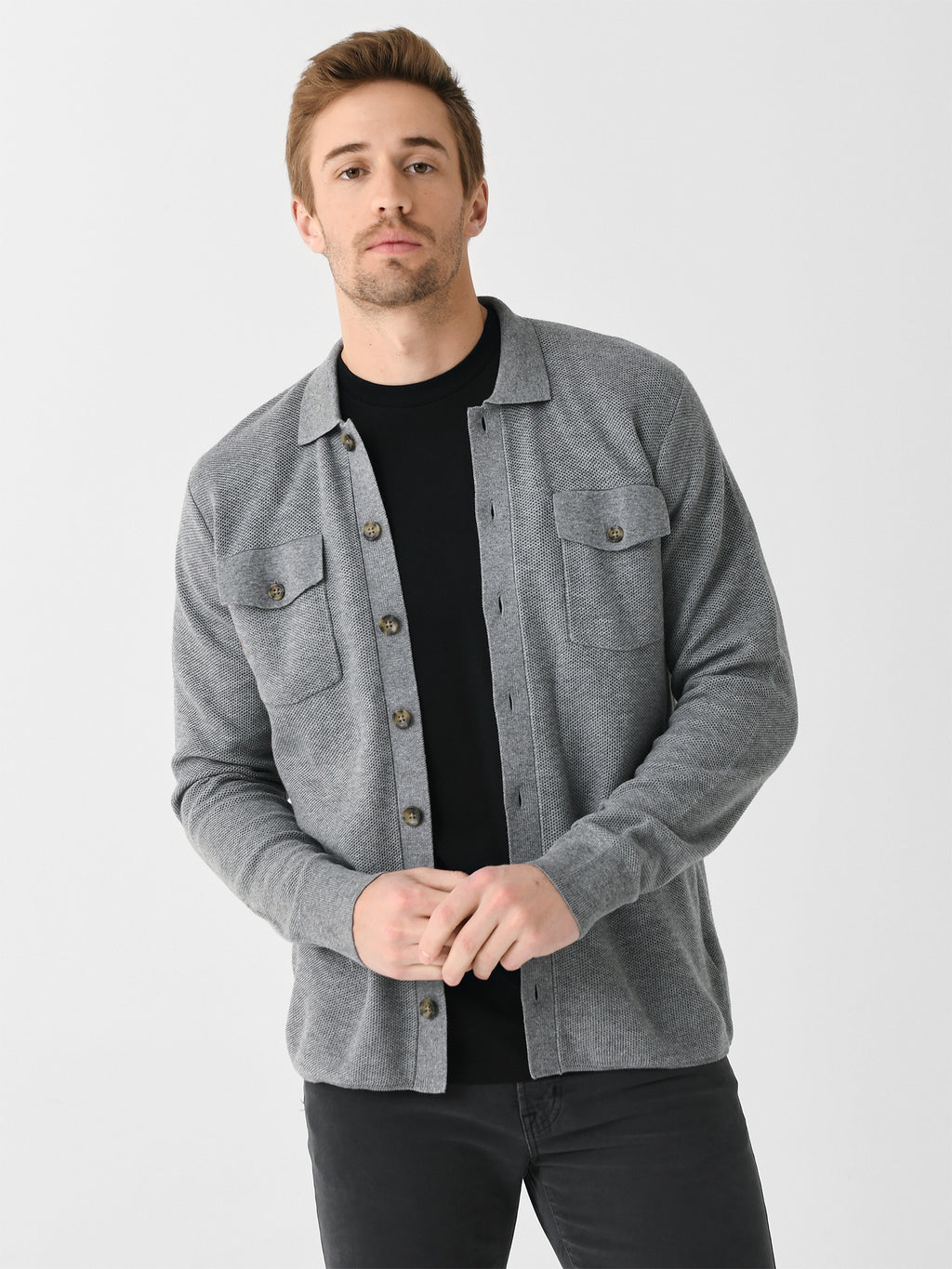 Peter Millar Crown Men's Trenton Sweater Shirt - Saint Bernard