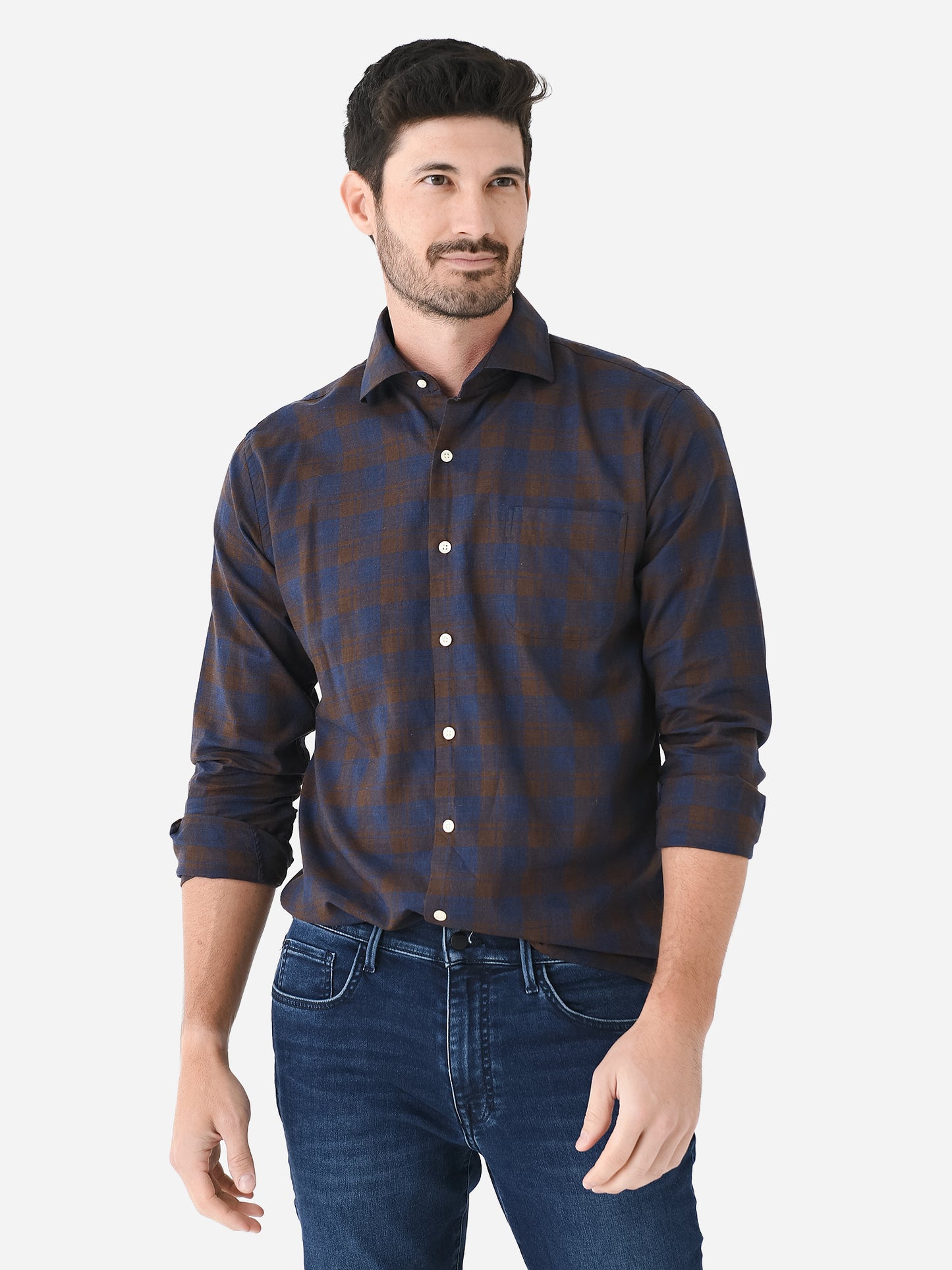 Peter Millar Crown Men's Carr Cotton Sport Shirt - Saint Bernard