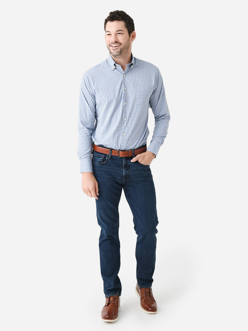 Peter Millar Crown Men's Ashbury Performance Twill Sport Shirt
