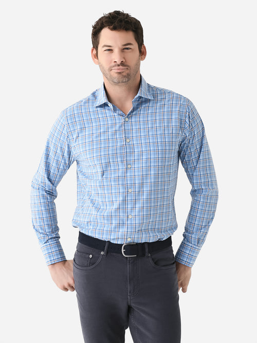 Peter Millar Crown Men's Vick Performance Poplin Sport Shirt