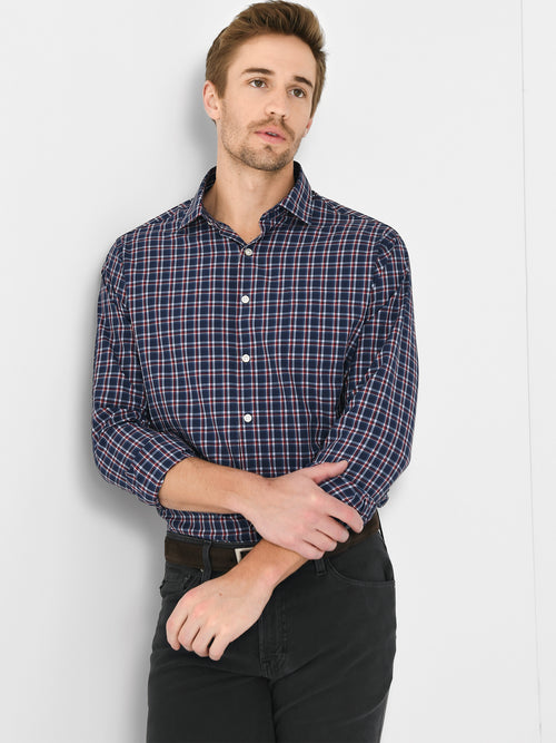 Peter Millar Crown Men's Sylvan Performance Poplin Sport Shirt