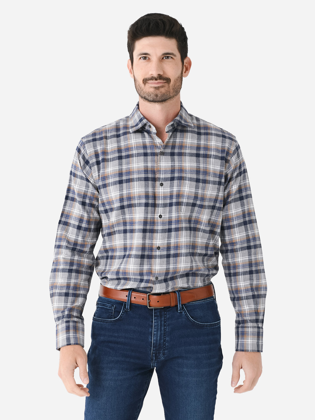 Peter Millar Crown Men's Iron Way Cotton Sport Shirt - Saint Bernard