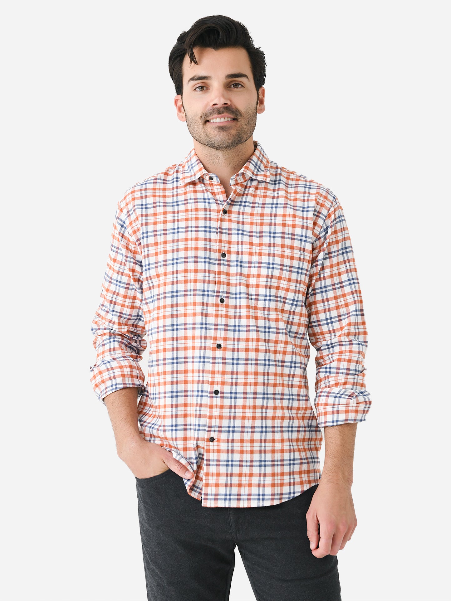 Peter Millar Crown Men's Stone Lake Cotton Sport Shirt - Saint Bernard