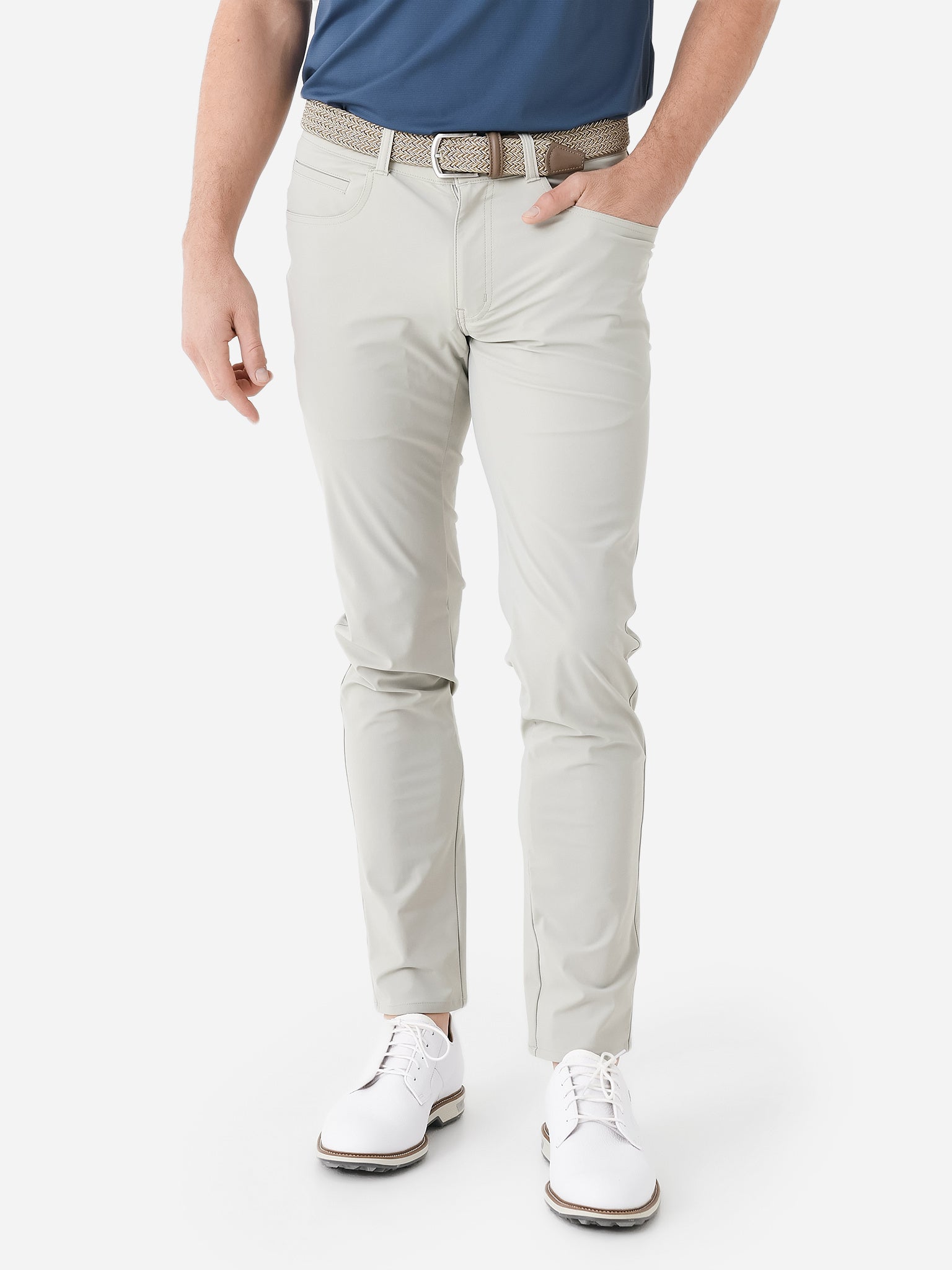 Peter Millar Crown Crafted Men's Bingham Performance Five-Pocket Pant - Saint Bernard
