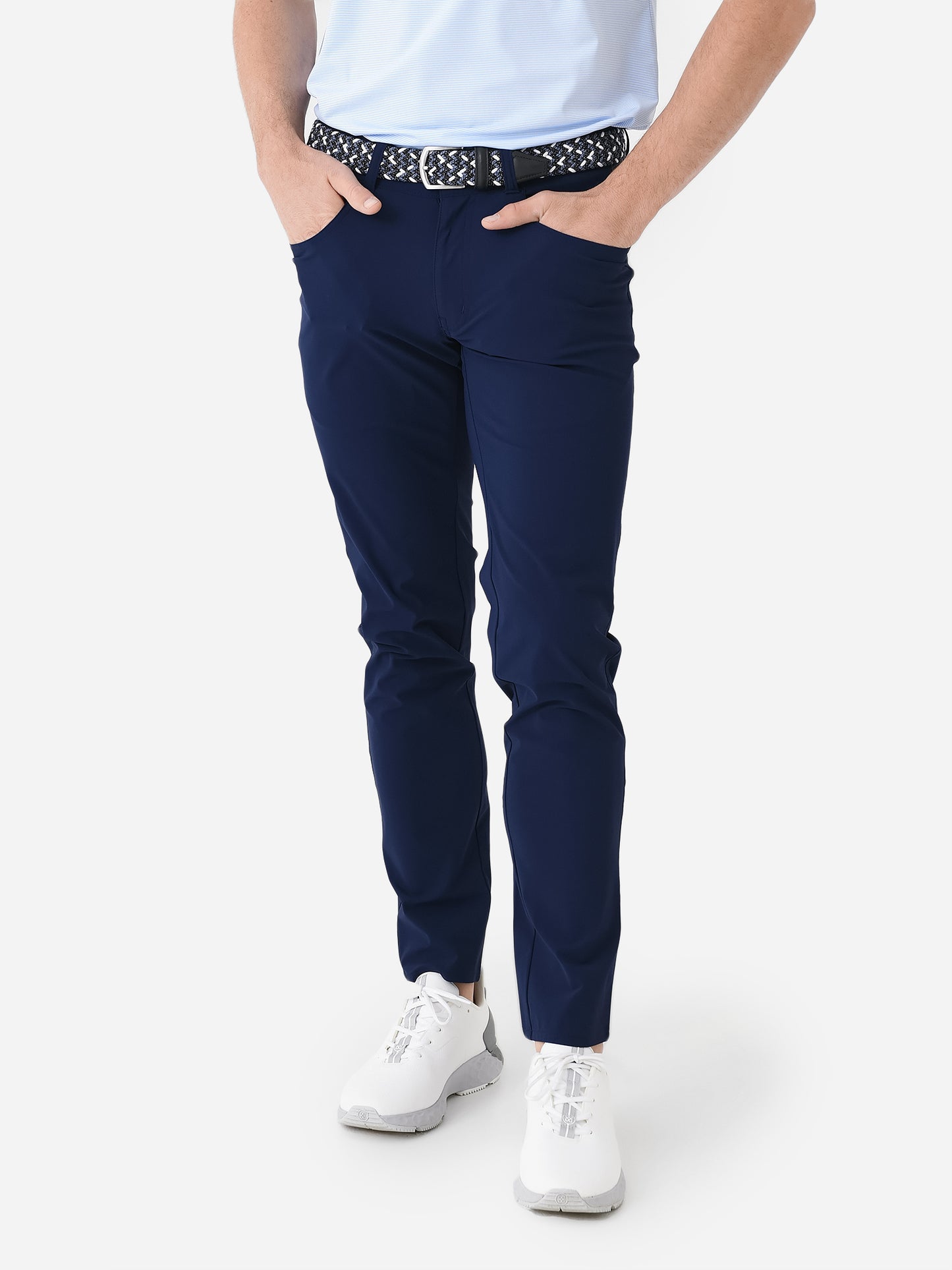 Peter Millar Crown Crafted Men's Bingham Performance Five-Pocket Pant - Saint Bernard